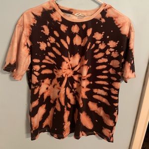 Shein bleach tie dye tshirt womens medium